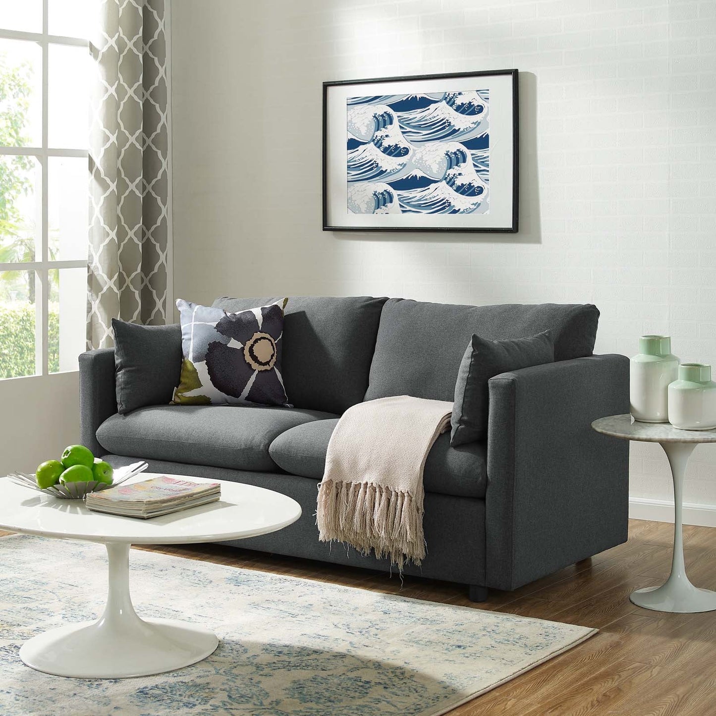 Activate Upholstered Fabric Sofa – Modern Comfort with Clean Lines and Plush Upholstery for Contemporary Living Spaces