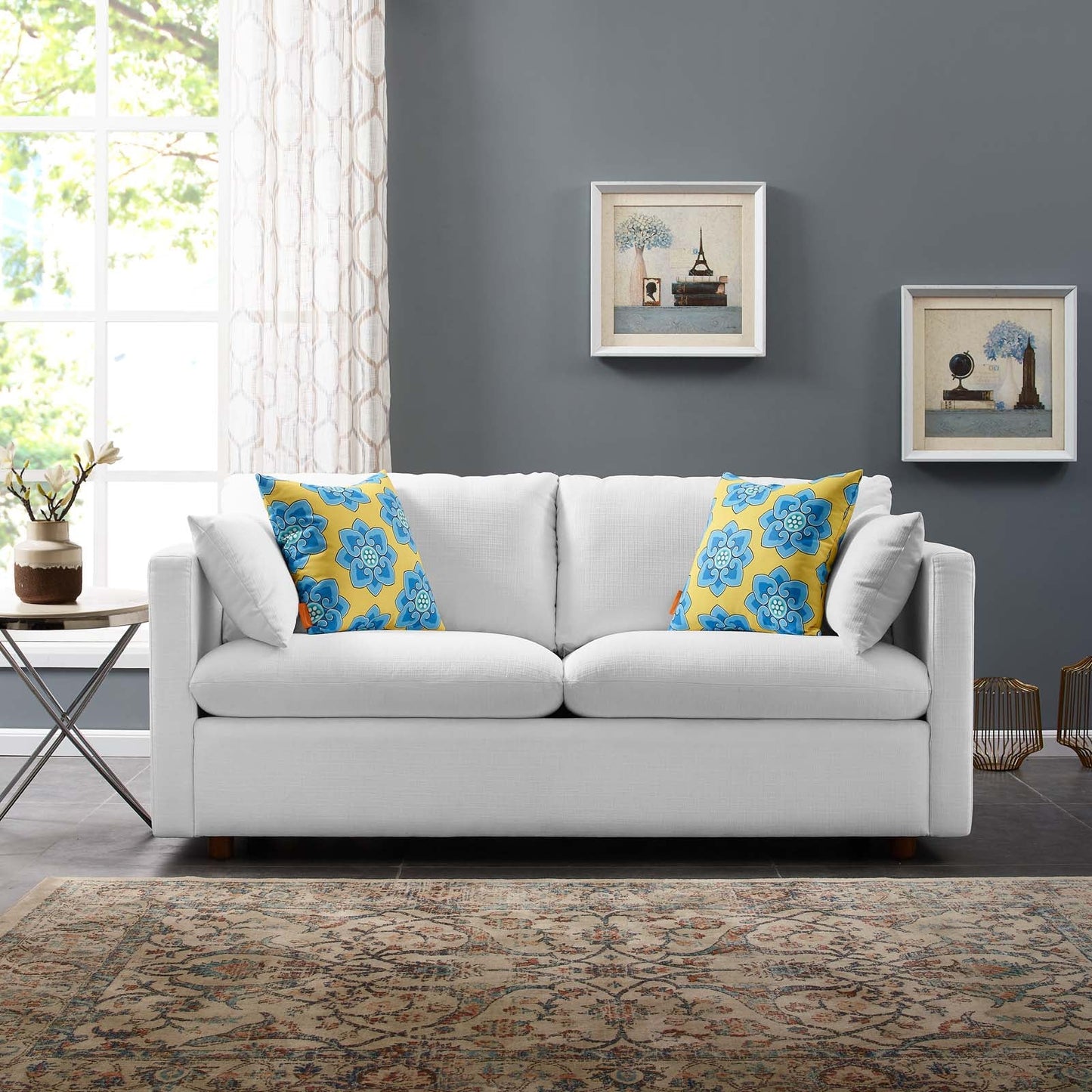 Activate Upholstered Fabric Sofa – Modern Comfort with Clean Lines and Plush Upholstery for Contemporary Living Spaces