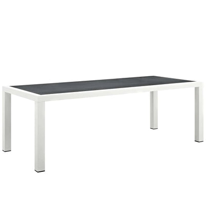 Stance Contemporary 9-Piece Outdoor Patio Dining Set - Stylish and Spacious Dining for Modern Outdoor Entertaining