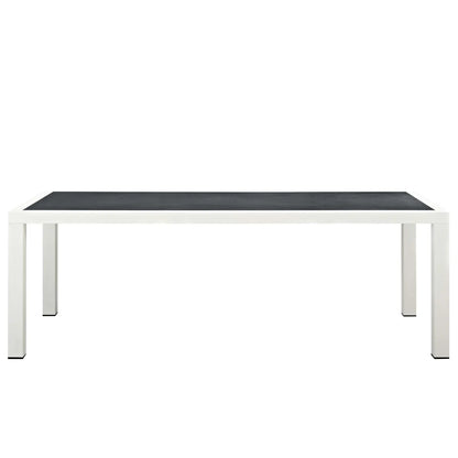 Stance Contemporary 9-Piece Outdoor Patio Dining Set - Stylish and Spacious Dining for Modern Outdoor Entertaining