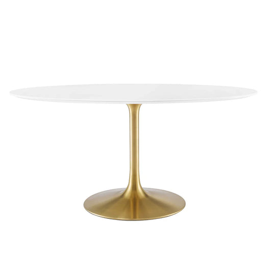 Lippa 60" Oval Wood Dining Table - Modern and Stylish Dining Solution for Your Home