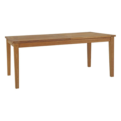 Marina 11-Piece Outdoor Patio Teak Dining Set in Natural - Elegant and Durable Dining for Outdoor Gatherings