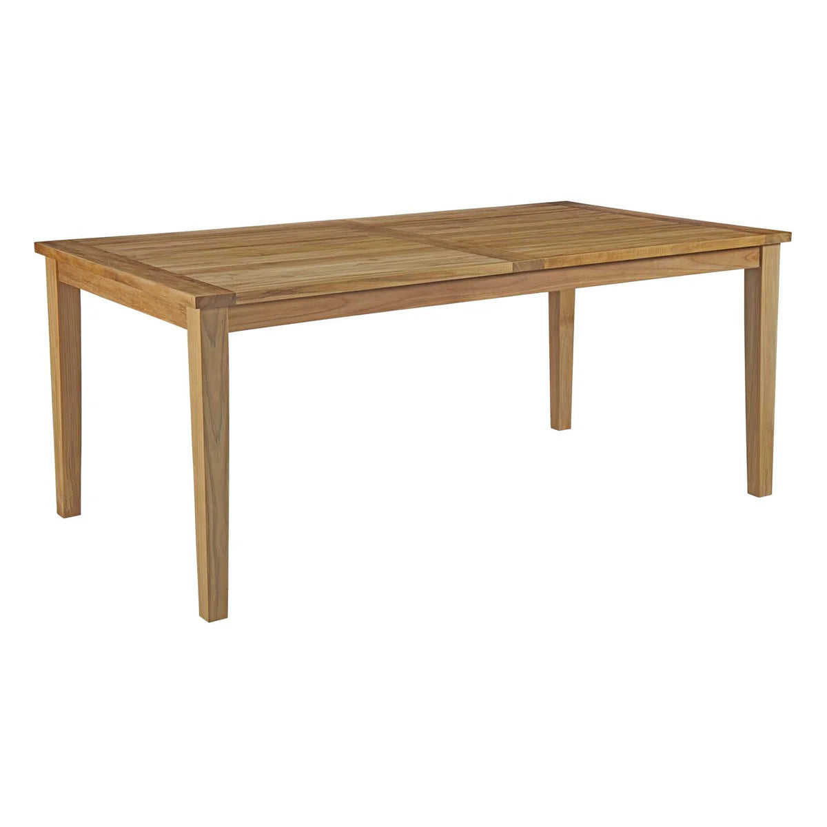 Marina 7-Piece Outdoor Patio Teak Dining Set in Natural White - Elegant and Durable Dining Set for Stylish Outdoor Spaces