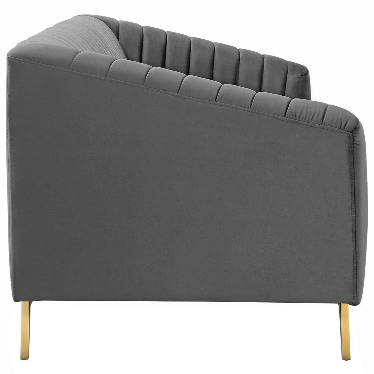 Valiant Vertical Channel Tufted Performance Velvet Sofa - Luxurious and Stylish Seating for Sophisticated Living Spaces