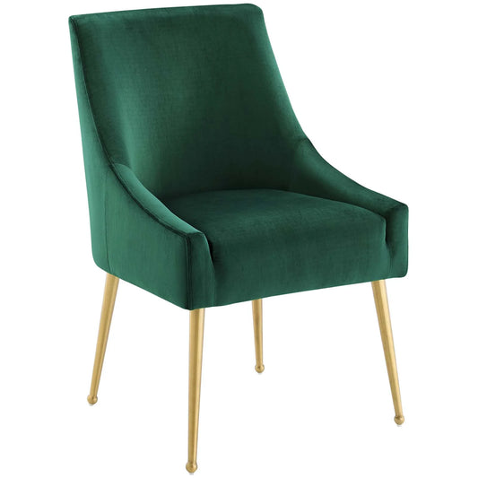 Discern Upholstered Performance Velvet Dining Chair – Modern Elegant Seating for Dining Rooms
