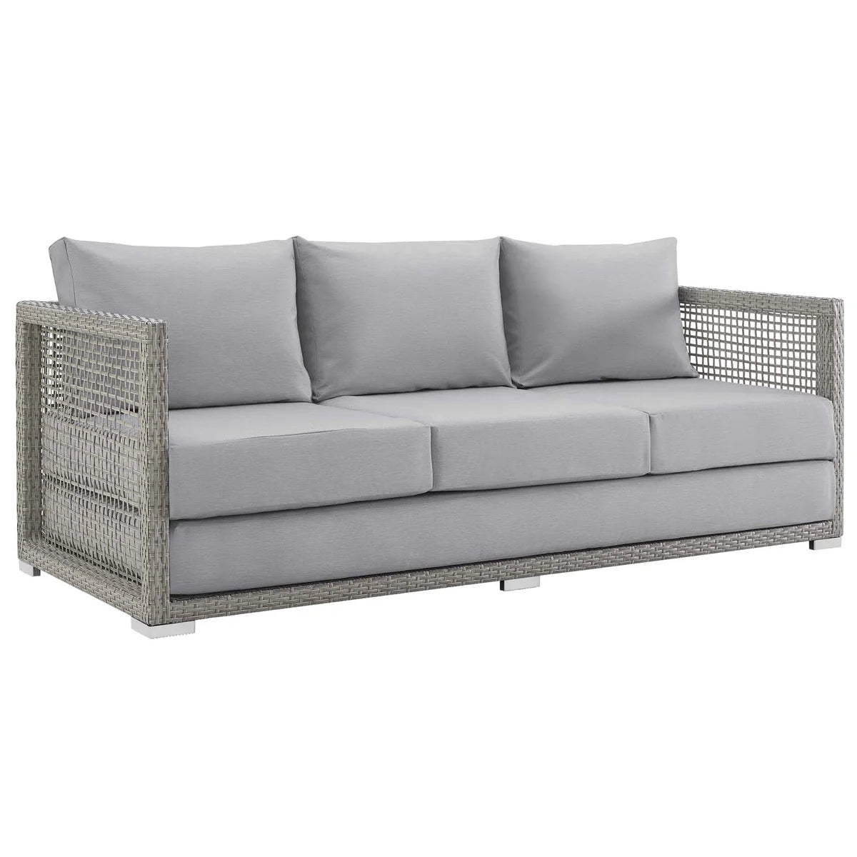 Aura 3-Piece Outdoor Patio Wicker Rattan Set - Stylish and Comfortable Seating for Your Outdoor Oasis