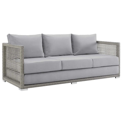 Aura 3-Piece Outdoor Patio Wicker Rattan Set - Stylish and Comfortable Seating for Your Outdoor Oasis