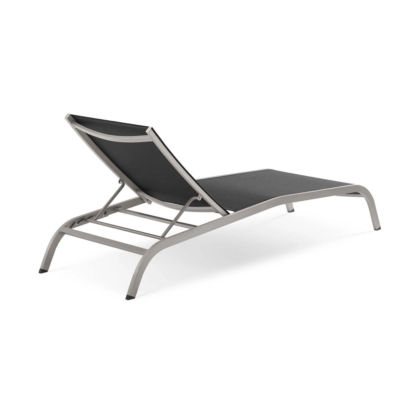 Savannah Mesh Chaise Outdoor Patio Aluminum Lounge Chair - Comfortable & Stylish Lounge Seating for Outdoors