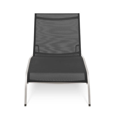 Savannah Mesh Chaise Outdoor Patio Aluminum Lounge Chair - Comfortable & Stylish Lounge Seating for Outdoors