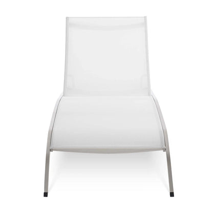 Savannah Mesh Chaise Outdoor Patio Aluminum Lounge Chair - Comfortable & Stylish Lounge Seating for Outdoors