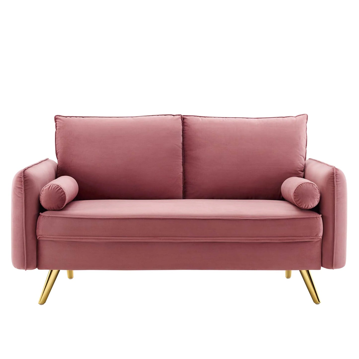 Revive Performance Velvet Loveseat – Mid-Century Modern Charm with Plush Velvet Comfort