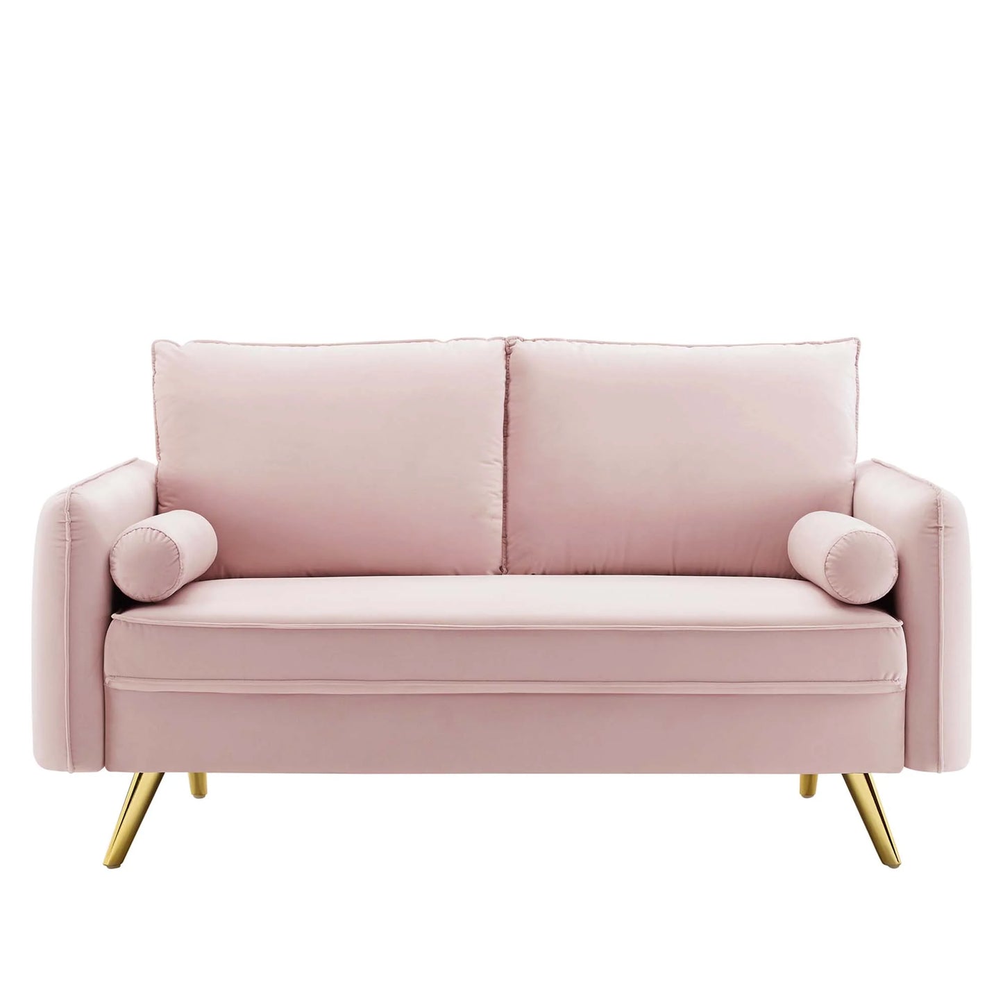 Revive Performance Velvet Loveseat – Mid-Century Modern Charm with Plush Velvet Comfort
