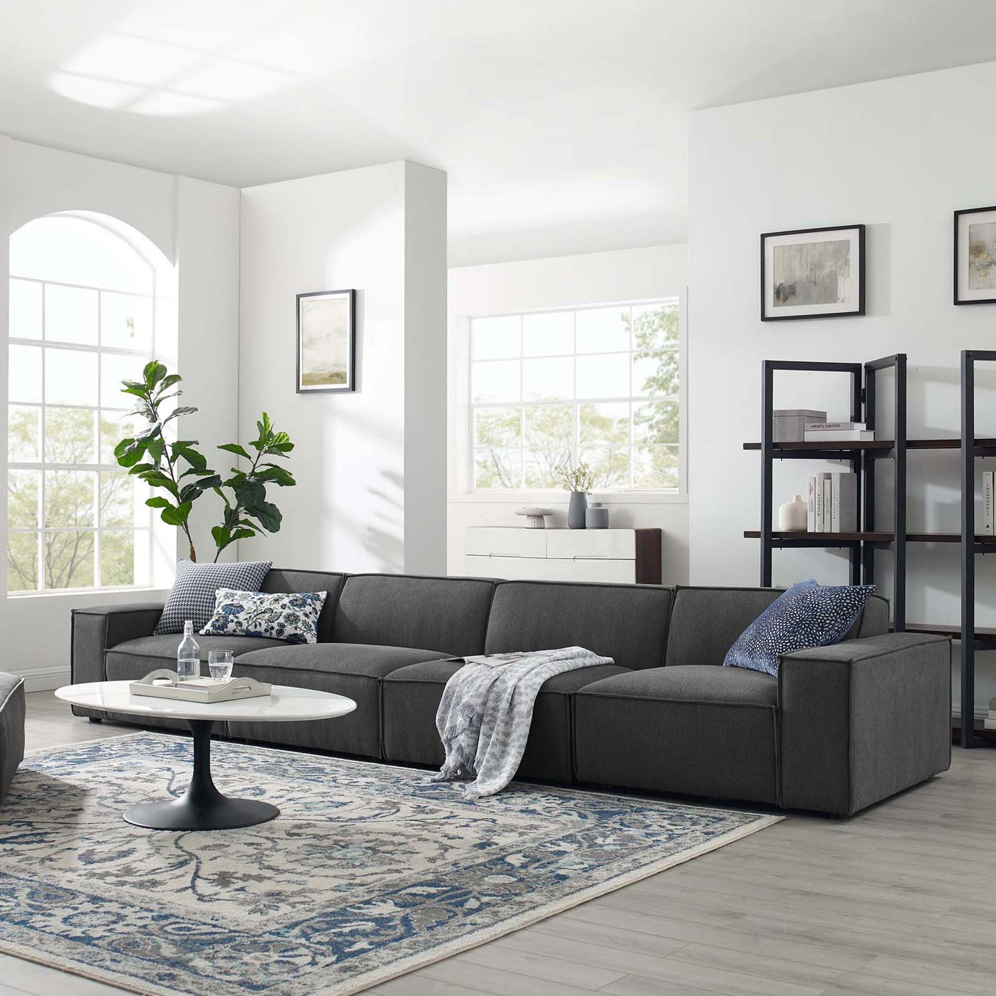 Restore 4-Piece Sectional Sofa – Modern Minimalism Meets Lounge-Ready Comfort