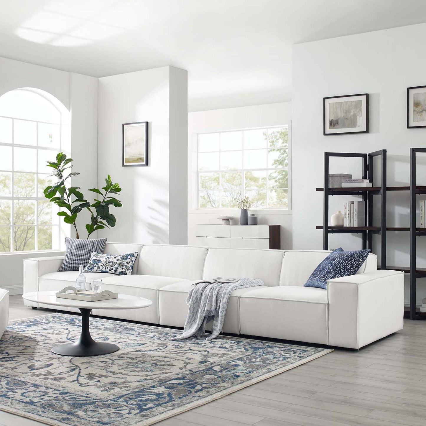 Restore 4-Piece Sectional Sofa – Modern Minimalism Meets Lounge-Ready Comfort