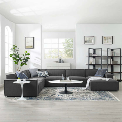 Restore 7-Piece Sectional Sofa in Charcoal