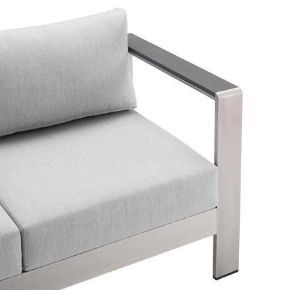 Shore 3-Piece Sunbrella® Fabric Outdoor Patio Aluminum Set - Durable and Stylish Seating with Premium Sunbrella® Fabric for Outdoor Comfort