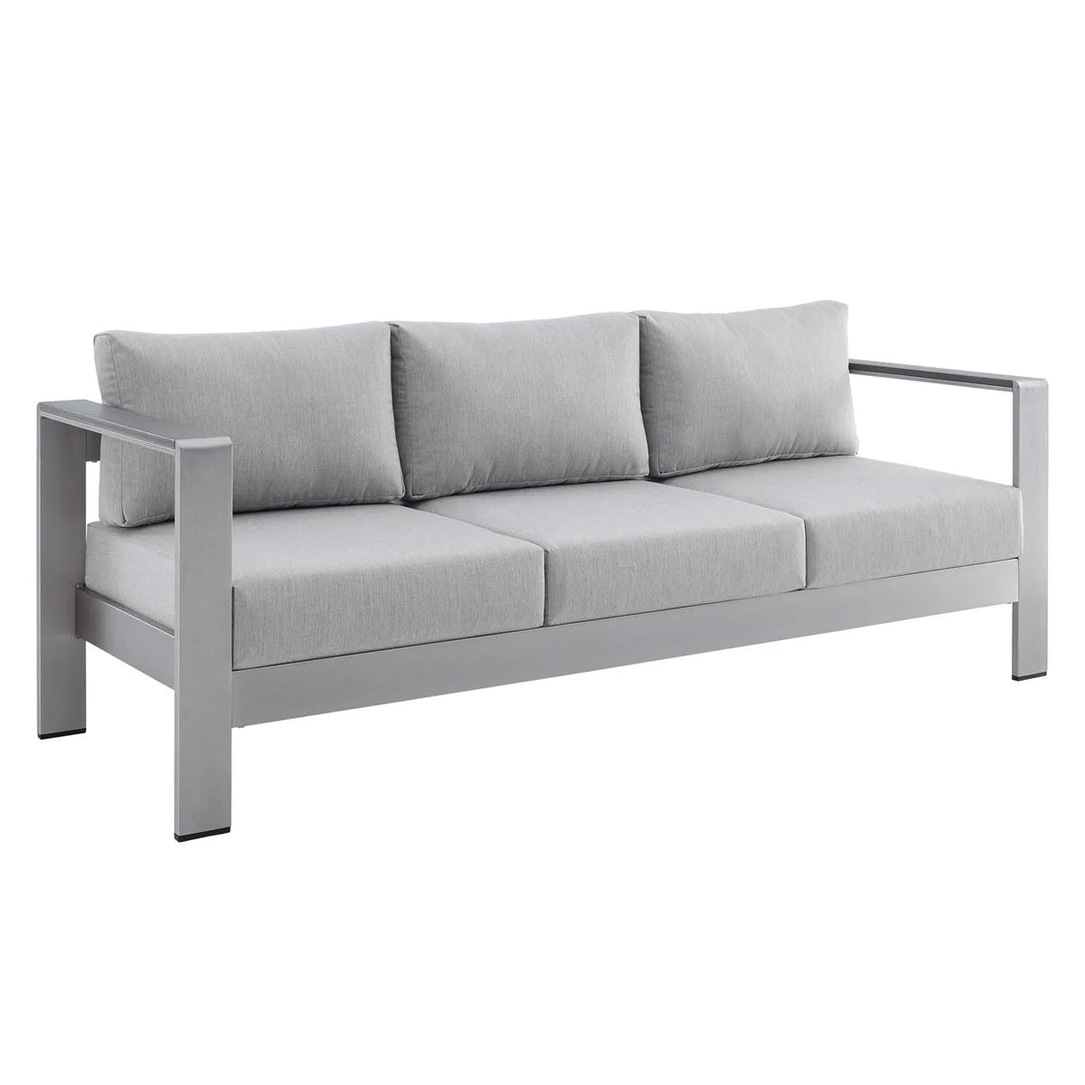 Shore 3-Piece Sunbrella® Fabric Outdoor Patio Aluminum Set - Durable and Stylish Seating with Premium Sunbrella® Fabric for Outdoor Comfort