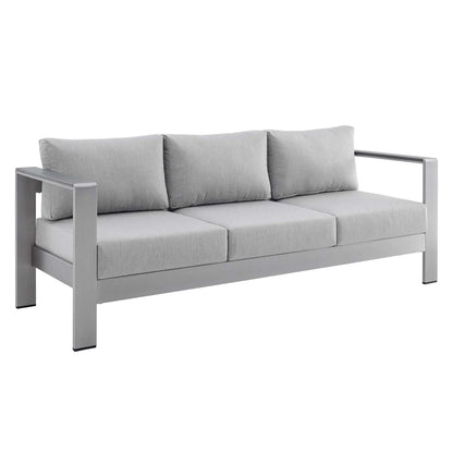 Shore 3-Piece Sunbrella® Fabric Outdoor Patio Aluminum Set - Durable and Stylish Seating with Premium Sunbrella® Fabric for Outdoor Comfort