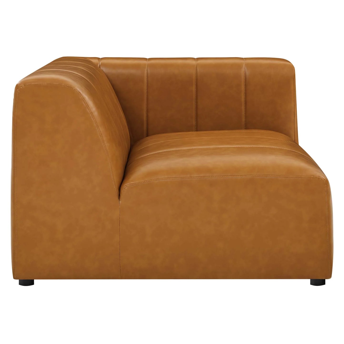 Bartlett 4-Piece Vegan Leather Sectional Sofa in Tan
