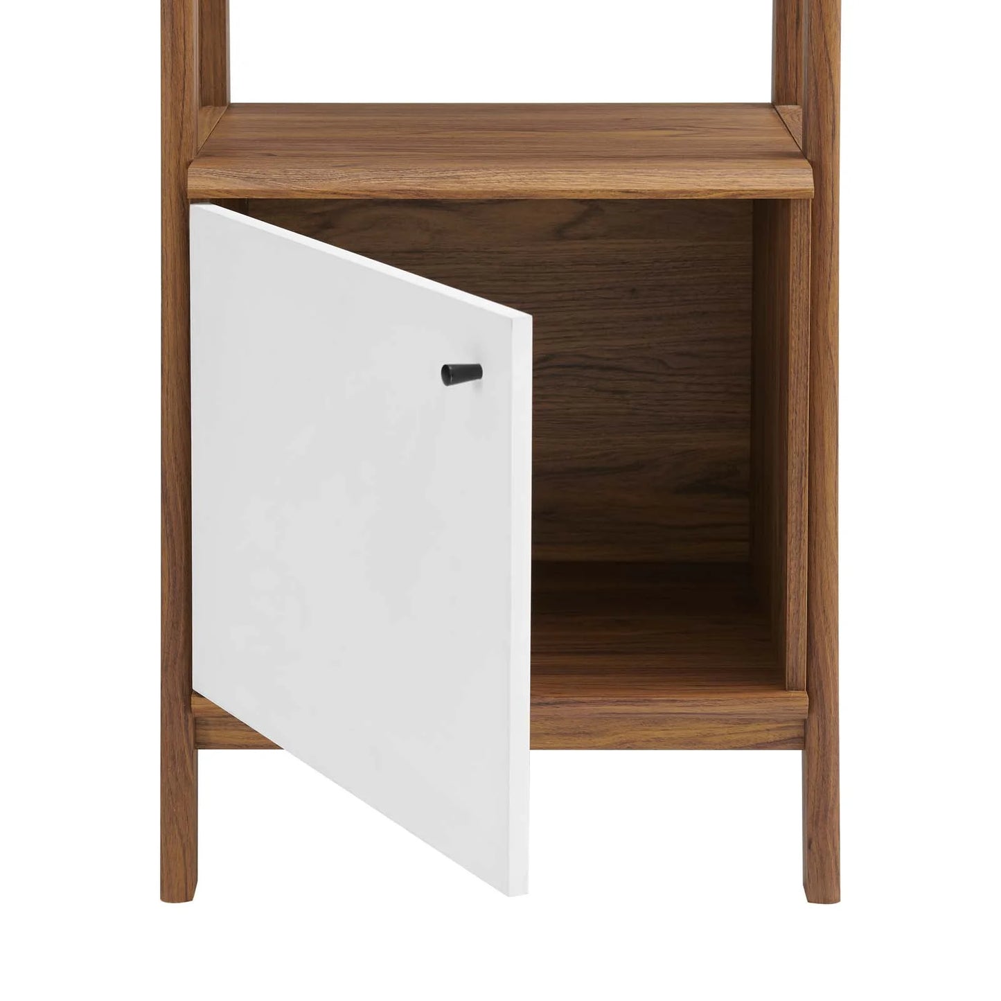 Bixby 21" Walnut White Bookshelf