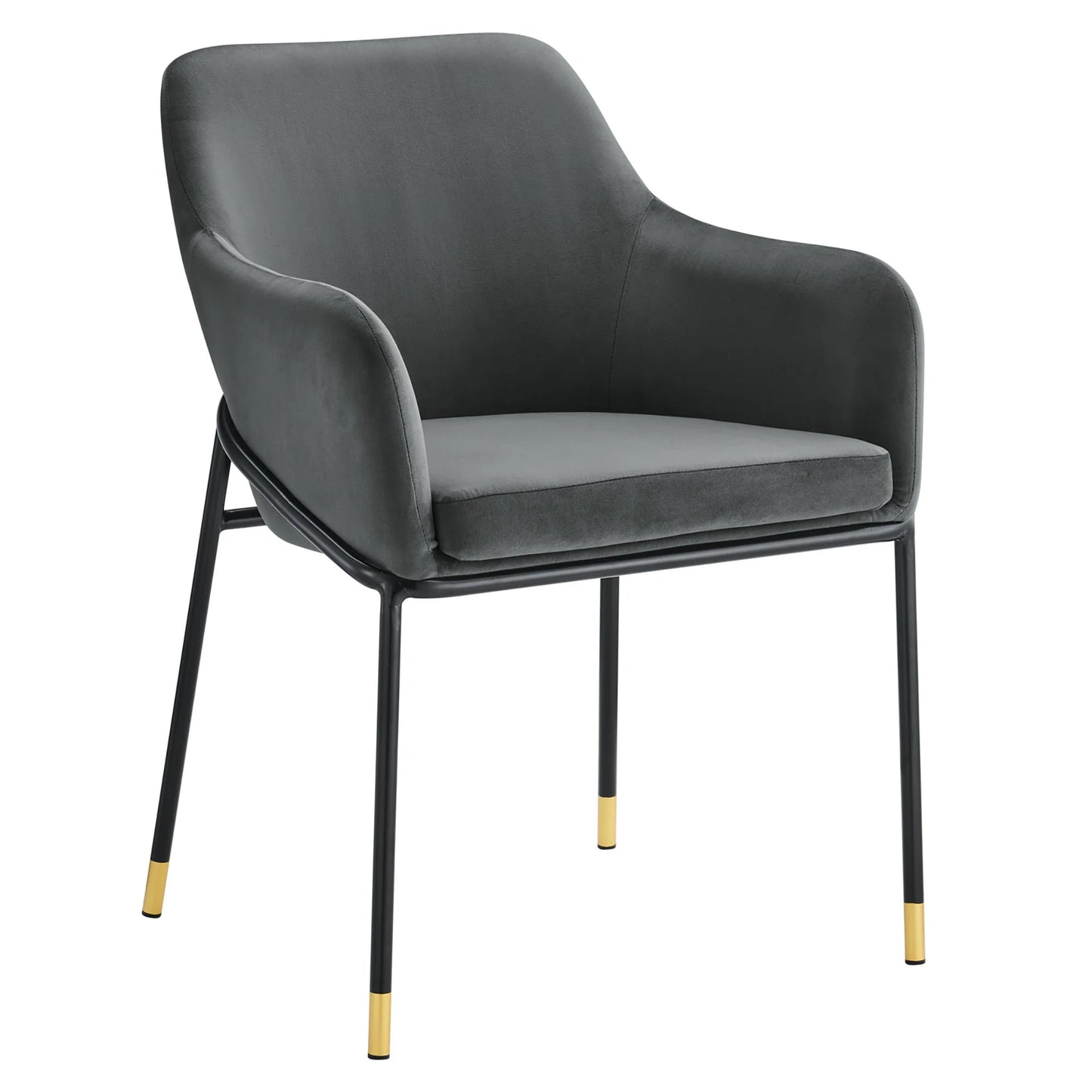 Jovi Performance Velvet Dining Armchair – Modern Upholstered Dining Chair with Luxe Comfort