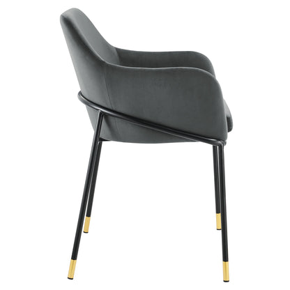 Jovi Performance Velvet Dining Armchair – Modern Upholstered Dining Chair with Luxe Comfort