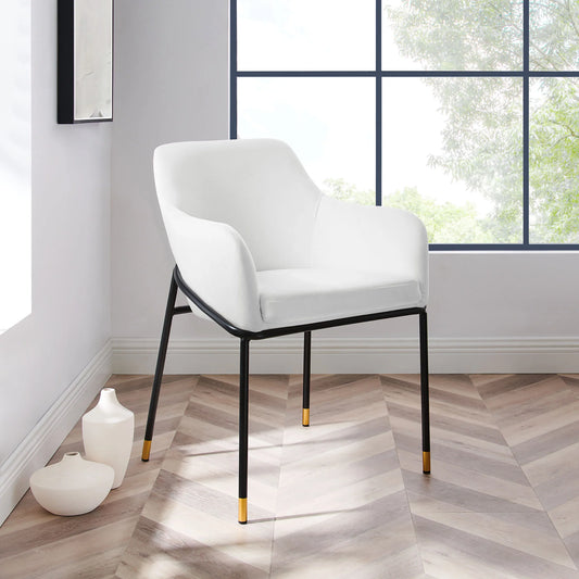 Jovi Performance Velvet Dining Armchair – Elegant, Durable Seating with Luxe Comfort