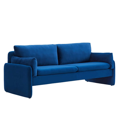 Indicate Sofa – Performance Velvet Upholstered Seating for Living Room or Office