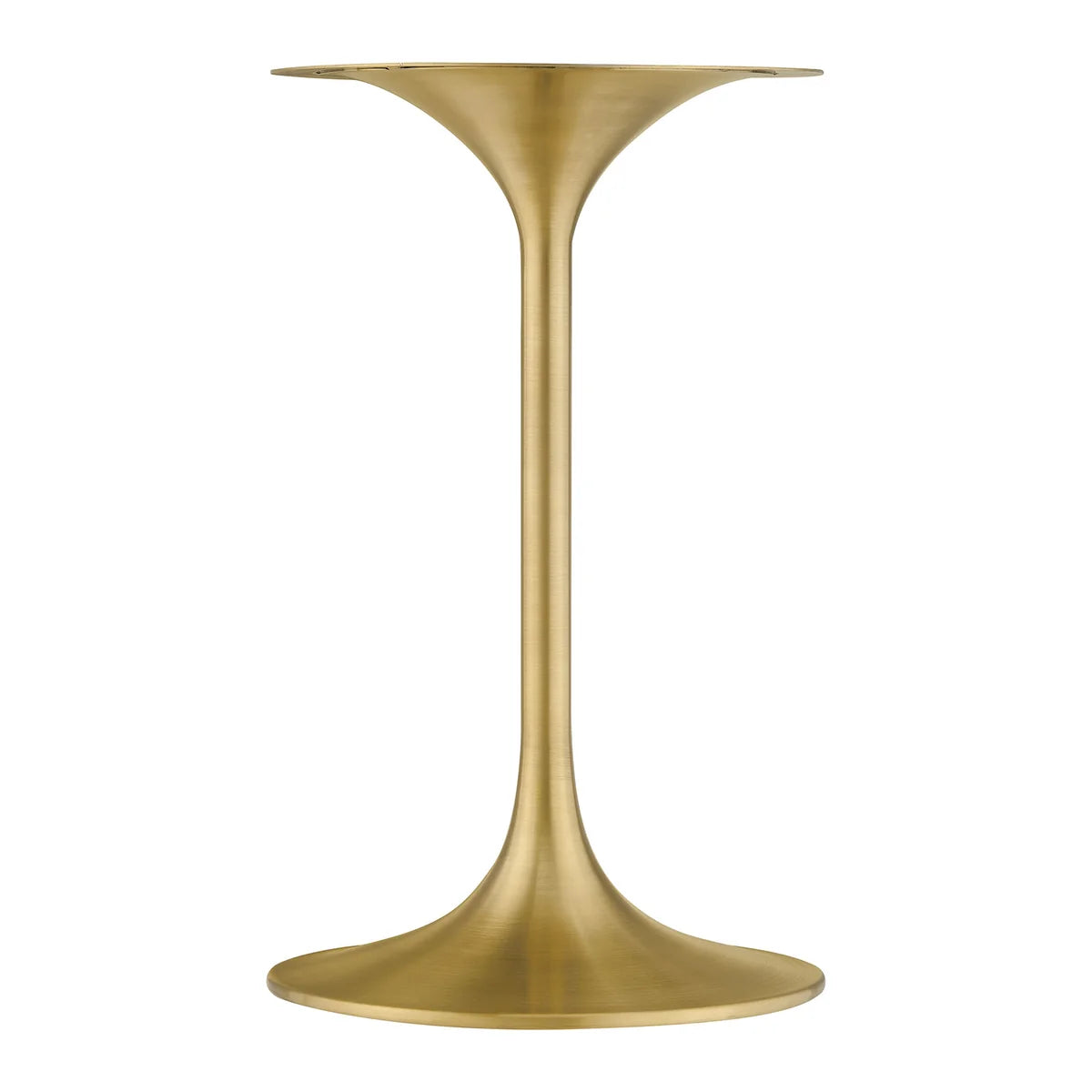 Lippa 20 Inch Round Sintered Stone Side Table Gold White