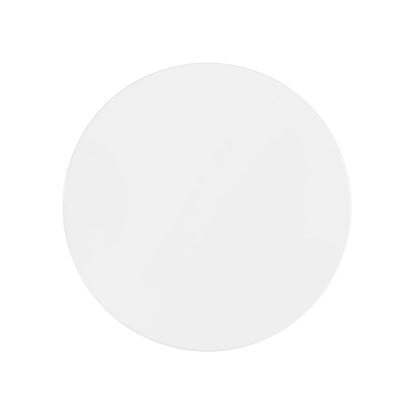 Lippa 20 Inch Round Sintered Stone Side Table Black White
