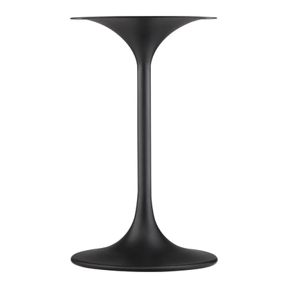 Lippa 20 Inch Round Sintered Stone Side Table Black White