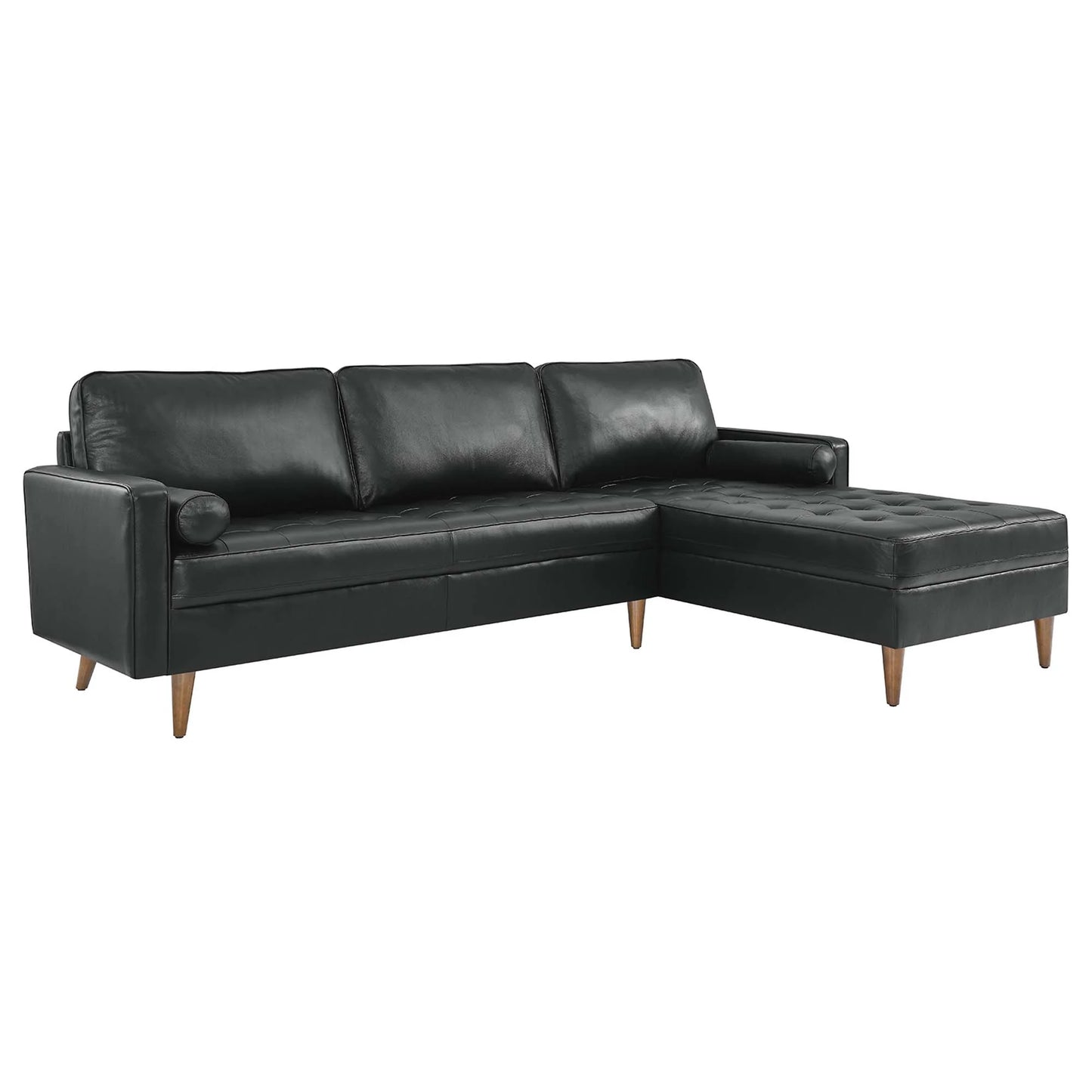 Valour 98 Leather Sectional Sofa – Vintage Charm Modern Edge