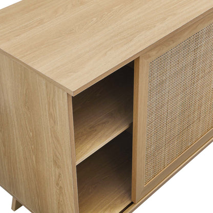 Soma 59" Sideboard - Chic Rattan Weave Buffet Table for Contemporary Living Room and Dining Areas