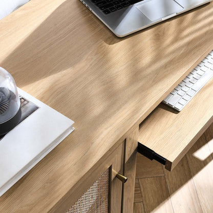 Soma 47" Oak Walnut Office Desk