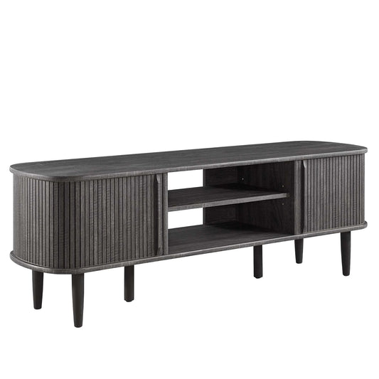 Contour 55" TV Stand - Sleek Modern Media Console for Compact Living Spaces
