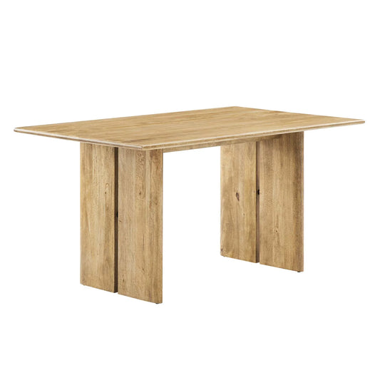 Amistad 60" Rectangular Wood Dining Table – Modern Farmhouse Charm for Memorable Gatherings