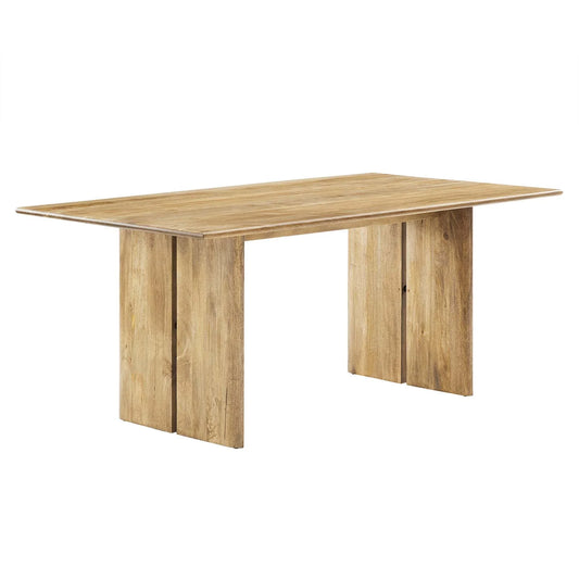 Amistad 72" Wood Dining Table – Modern Farmhouse Charm with Durable Mango Wood, Perfect for Family Gatherings