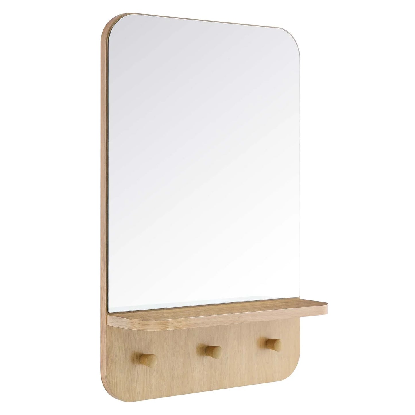 Lumina Mindi Wood Shelf Mirror