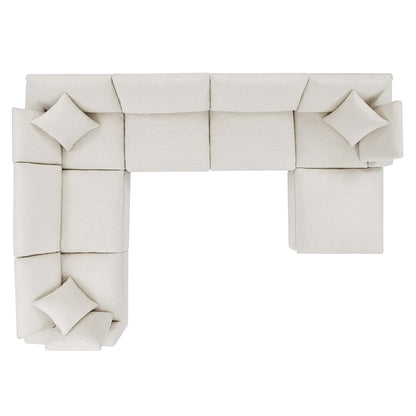 Commix 7-Piece Down Filled Overstuffed Boucle Sectional Sofa – Cloud-Like Comfort Meets Cozy Couture