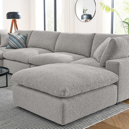 Commix 7-Piece Down Filled Overstuffed Boucle Sectional Sofa – Cloud-Like Comfort Meets Cozy Couture