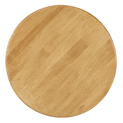 Rivian Round 34" Coffee Table in Oak – Sleek and Modern Accent Piece for Contemporary Living Rooms