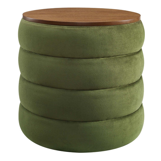 Mezzo Velvet Ottoman with Storage – Stylish and Functional Accent Piece for Modern Living Spaces