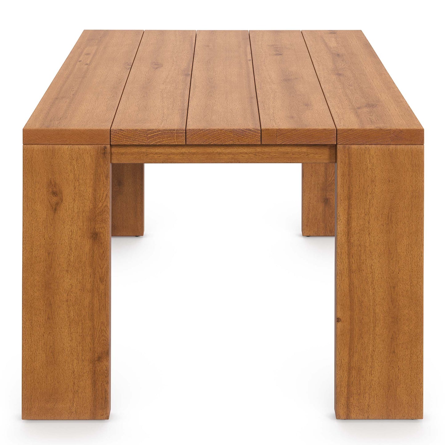 Tahoe Outdoor Patio Acacia Wood Side Table in Natural – Weather-Resistant End Table