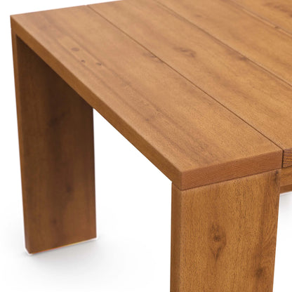 Tahoe Outdoor Patio Acacia Wood Side Table in Natural – Weather-Resistant End Table