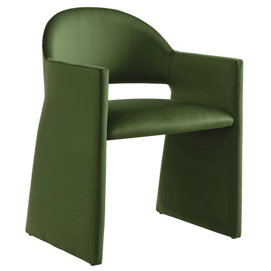 Talia Performance Velvet Dining Armchair – Elegant and Durable Upholstered Chair for Modern Dining Spaces