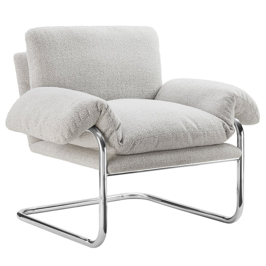 Ansel Boucle Fabric Accent Chair – Cozy and Stylish Lounge Chair for Modern Living Rooms