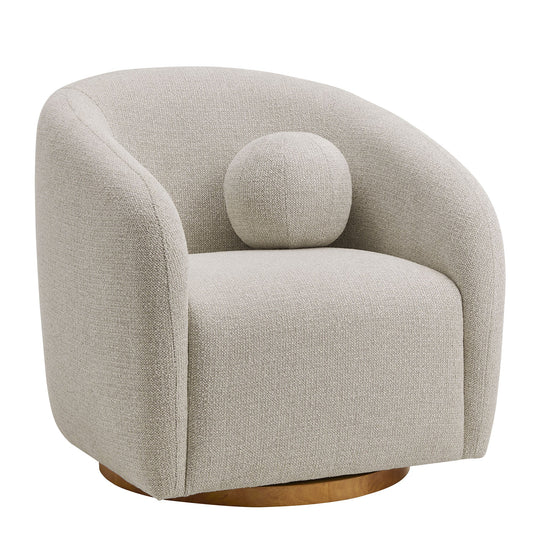Holland Swivel Armchair – Cozy Chenille Fabric with Smooth, Modern Motion