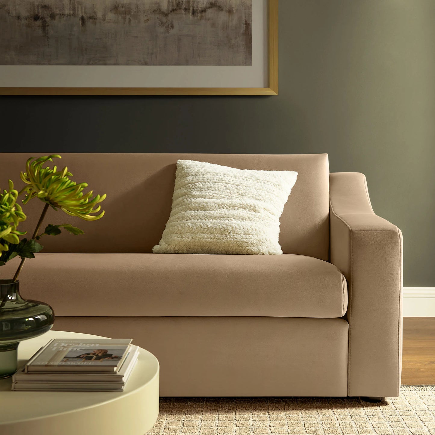 Liora Performance Velvet Sofa – Luxurious and Durable Seating for Modern Living Rooms