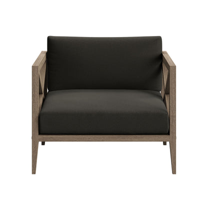 Northlake 3-Piece Outdoor Teak Wood Furniture Set with Armchair and Side Table