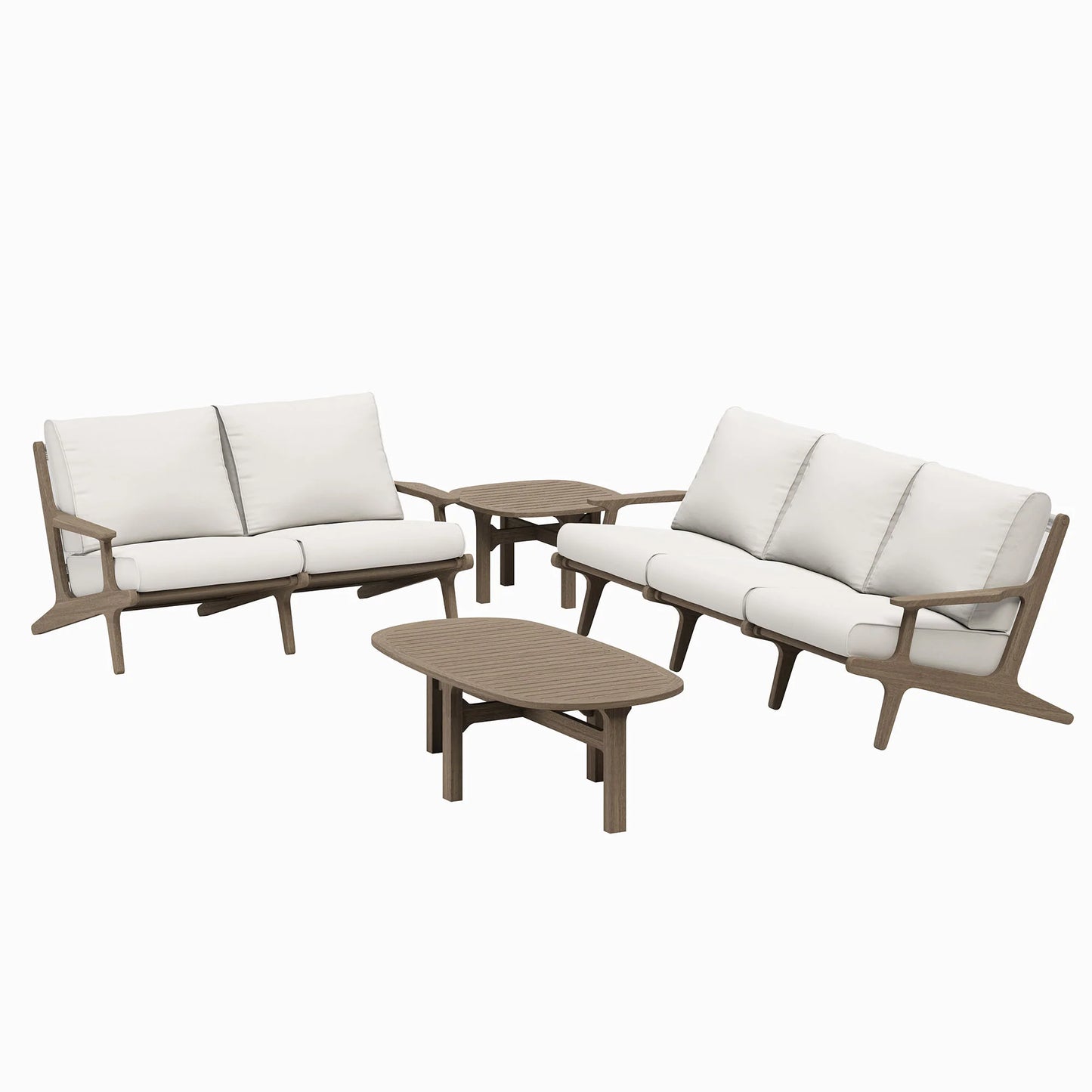 Saratoga 4-Piece Outdoor Teak Wood Furniture Set